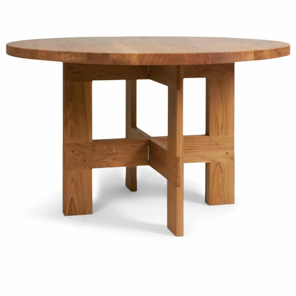 Sale Frama Table ronde Farmhouse en bois | Chêne