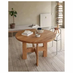 Sale Frama Table ronde Farmhouse en bois | Chêne