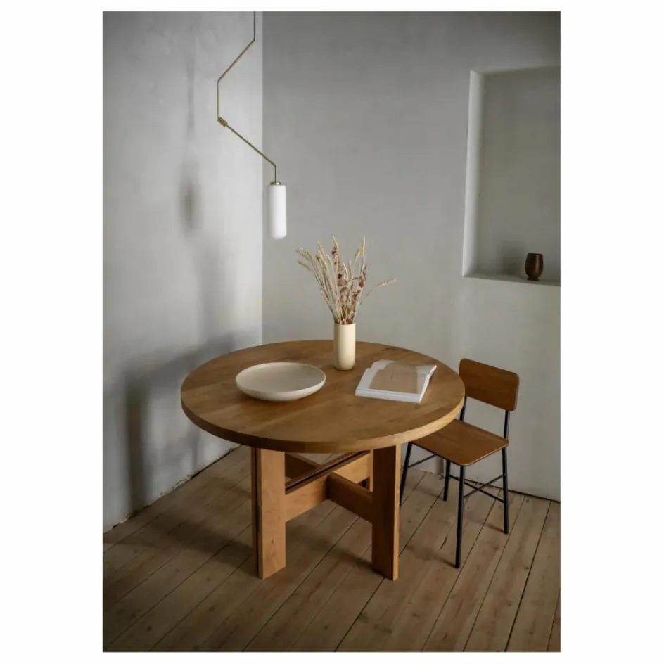 Sale Frama Table ronde Farmhouse en bois | Chêne