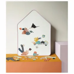 Ma Cabane à rêves Tableau Ardoise Magnétique Little Cabane | Lilas| Jeux Éducatifs