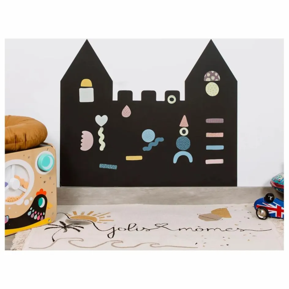 Discount Ferflex Tableau magnétique Château et son jeu de 21 formes géométriques Multicolore