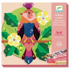 Clearance Djeco Tableaux à pailleter Paradisio Multicolore
