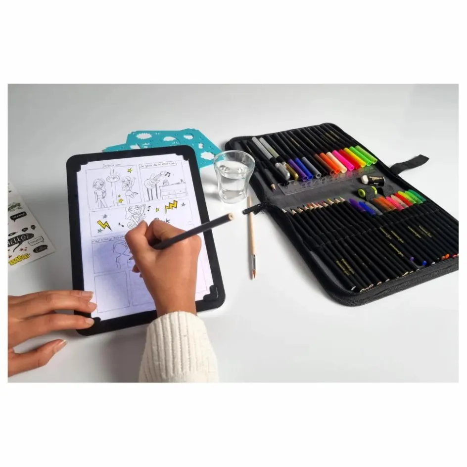 Buki Tablette à dessin lumineuse 3 en 1| Loisirs Créatifs