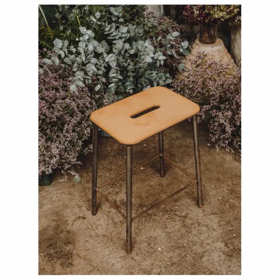 Frama Chaises, Tabourets, Bancs*Tabouret Adam, assise en cuir |