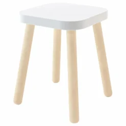 Online Oeuf NYC Tabouret carré hauteur réglable | Blanc
