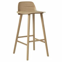 Outlet Muuto Tabouret de bar Nerd 75 cm | Chêne