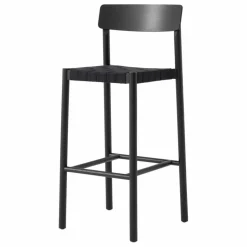 Clearance & Tradition Tabouret de bar sangles es 75 cm Betty TK15 en frêne | Noir