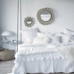 Maison de Vacances Linge De Lit*Taie d'oreiller Boho en Lin Lavé |
