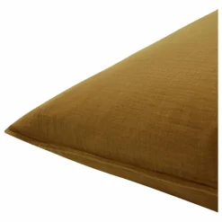Discount Haomy Taie d'oreiller Dili en voile de coton | Gold