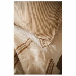 Gabrielle Paris Taie d'oreiller en lin lavé rayé || Linge De Lit