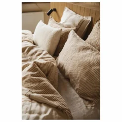 Gabrielle Paris Taie d'oreiller en lin lavé rayé || Linge De Lit