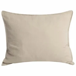 New garbo&friends Taie d'oreiller en mousseline de coton | Olive
