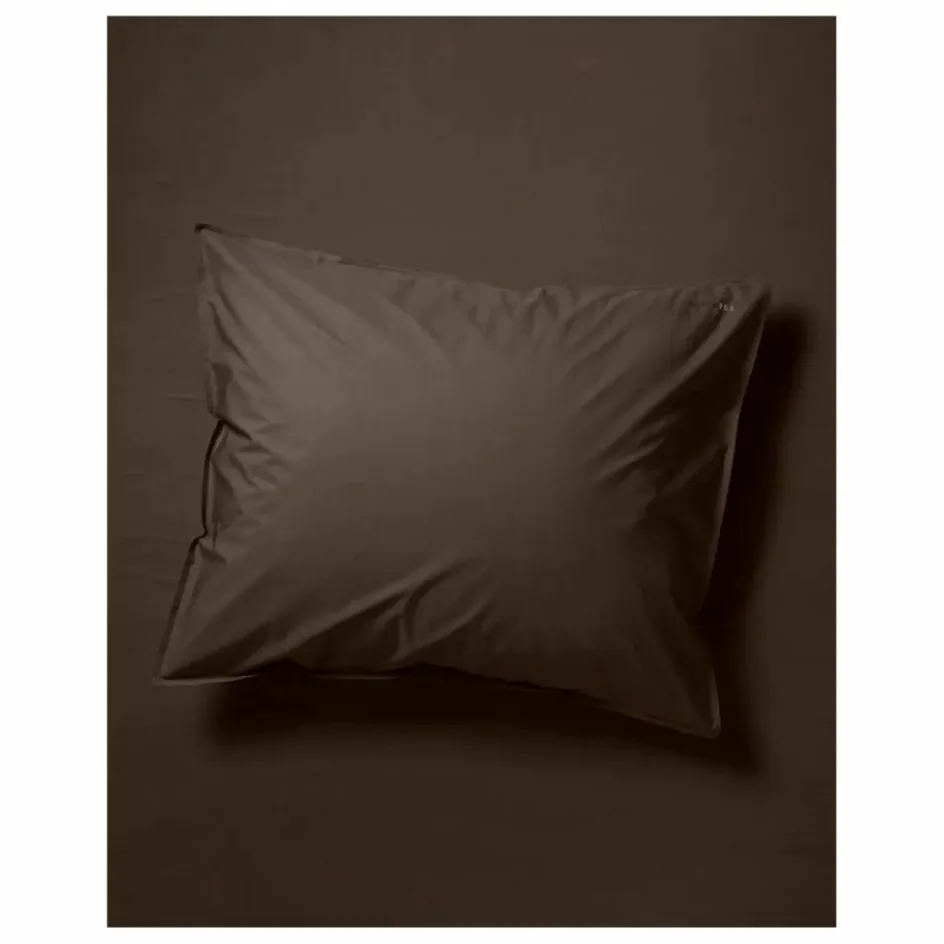 Hot Suite 702 Taie d'oreiller en percale organique - Coffee Brown | Café