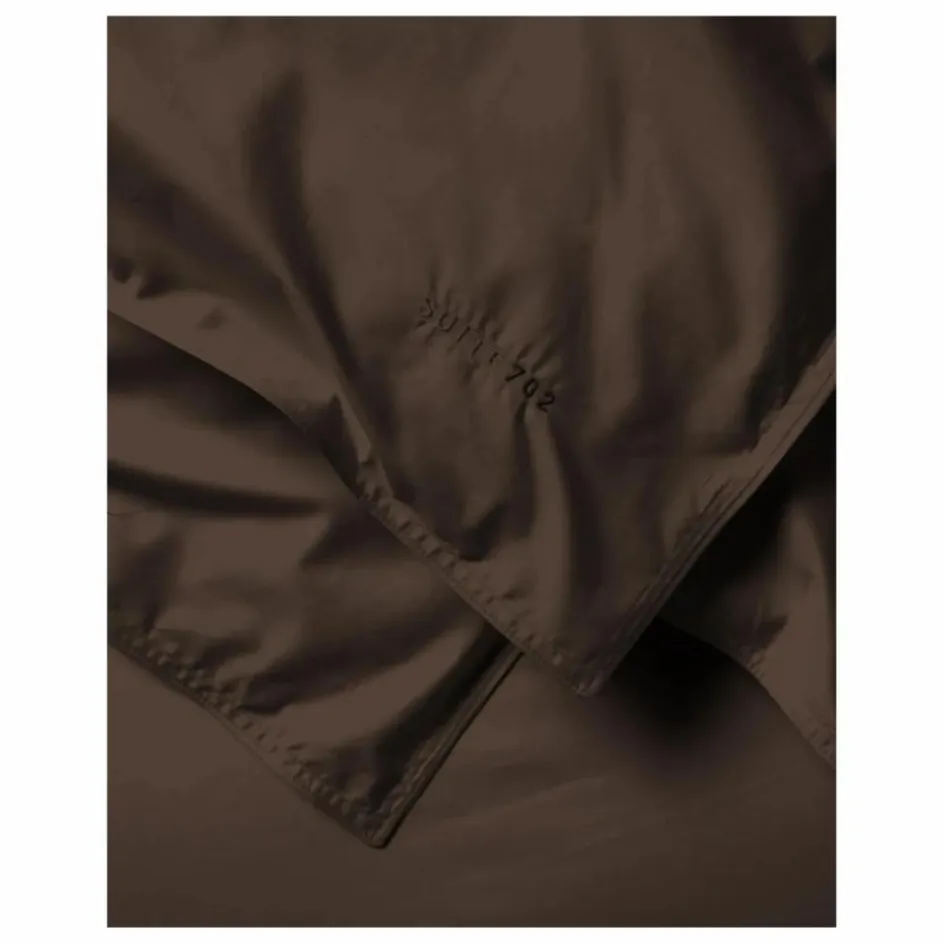 Hot Suite 702 Taie d'oreiller en percale organique - Coffee Brown | Café
