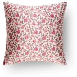 Outlet Taie d'oreiller en soie de mûrier imprimé Fleuri | Femme Linge De Lit|Soins Des Cheveux