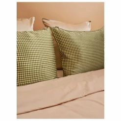 Emily's Pillow Taie d'oreiller en soie de mûrier imprimé Vichy ||Femme Linge De Lit|Soins Des Cheveux