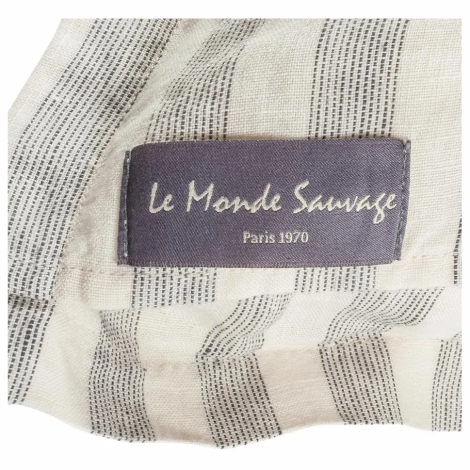 Clearance Le Monde Sauvage Taie d'oreiller Sandhills en lin | Blanc cassé