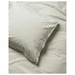 Suite 702 Taie d'oreiller Striped en percale organique - -Ecru ||Enfant Linge De Lit Enfant|Linge De Lit