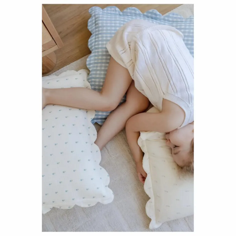 Clearance Taies d'oreiller Periwinkle en coton bio - Set de 2 | Enfant Linge De Lit Enfant