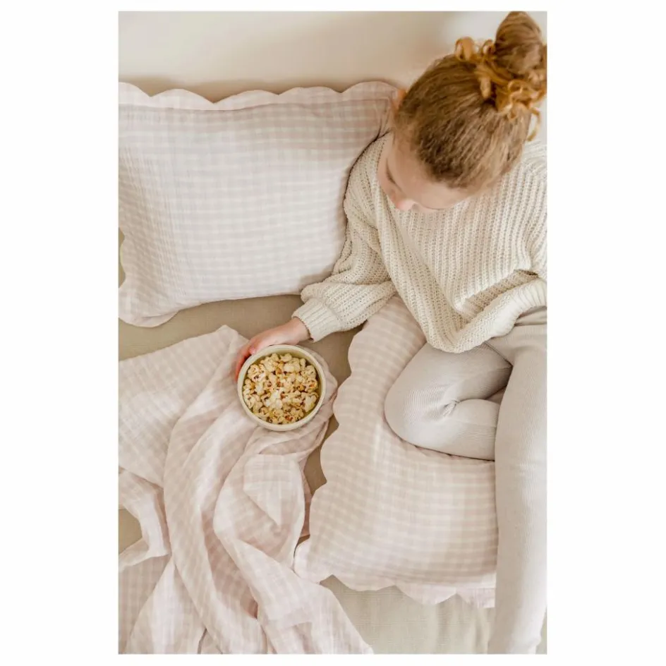 New Soft Spot Taies d'oreiller Rosewater en coton bio - Set de 2 | Rose pâle
