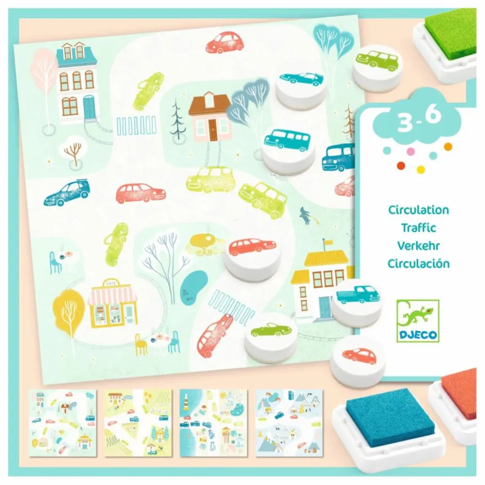 Djeco Tampons Circulation| Loisirs Créatifs