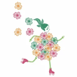 Djeco Tampons Flower girls Multicolore