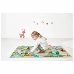 Janod Tapis avec circuit Campagne - Cross Roads| Garages, Circuits