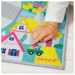 Janod Tapis avec circuit Royaume enchanté - Cross Roads Multicolore