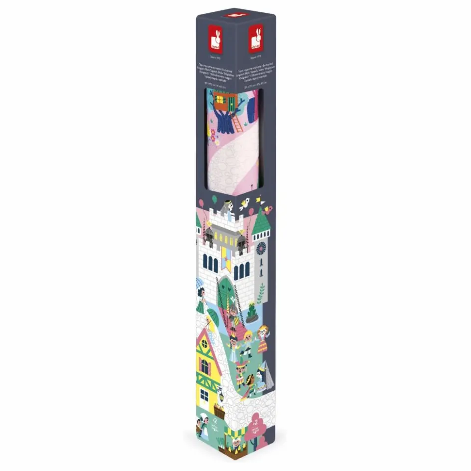 Janod Tapis avec circuit Royaume enchanté - Cross Roads Multicolore