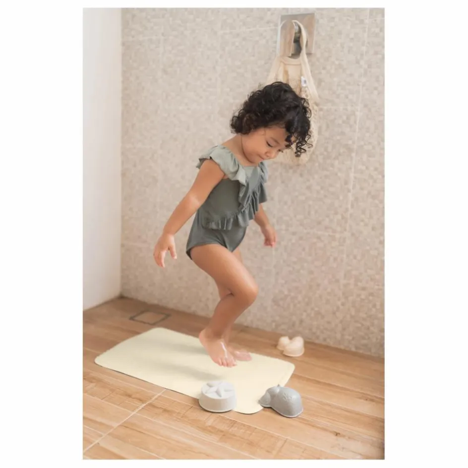 Enfant Hevea L'Heure Du Bain|Linge De Bain Enfant*Tapis de bain anti-dérapant en caoutchouc naturel |