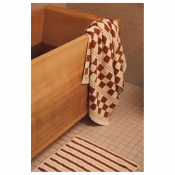 Baina Tapis de bain Echo | Terracotta