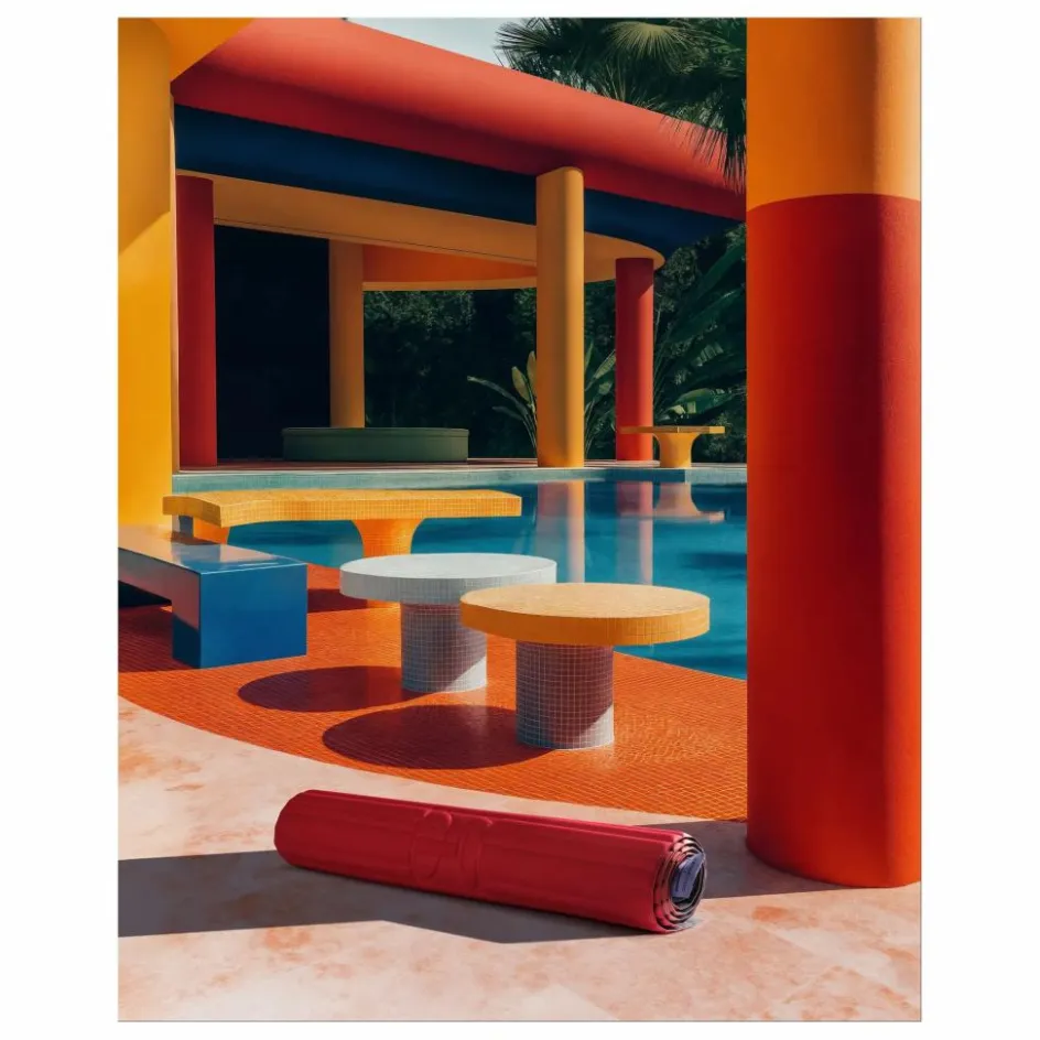 Outlet Hercule Studio Tapis d'exercice Archy Uchronia Summer | Rouge Brun