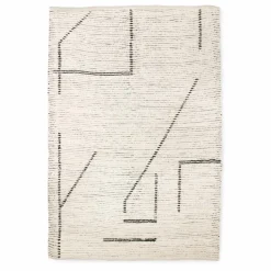 Hot HKliving Tapis en coton recyclé | Crème