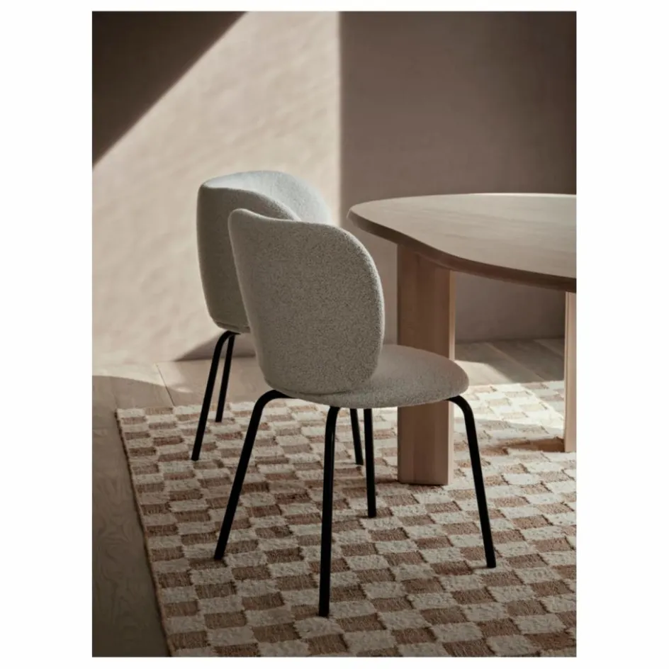 Ferm Living Tapis en jute et laine Check || Tapis