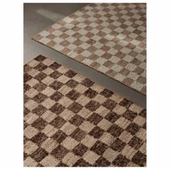 Ferm Living Tapis en jute et laine Check || Tapis