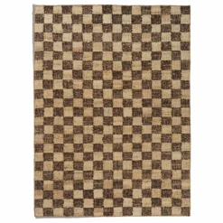 Ferm Living Tapis en jute et laine Check || Tapis