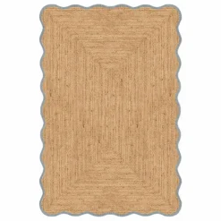 Layered Tapis*Tapis en jute Scallop |