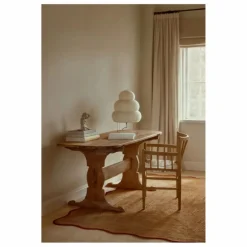 Layered Tapis en jute Scallop || Tapis
