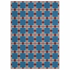 Layered Tapis en laine A walk in the park, Evelina Kroon | Bleu