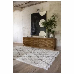 Lorena Canals Tapis en laine Berber Soul | Ecru