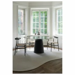 Hot Layered Tapis en Laine Residue | Blanc