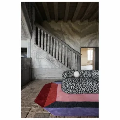 Discount Layered Tapis en laine Teklan Crystal, Tekla Evelina Severin Multicolore