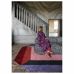 Discount Layered Tapis en laine Teklan Crystal, Tekla Evelina Severin Multicolore