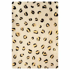 Outlet Maison Deux Tapis Léopard en laine Multicolore