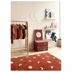 Discount Maison Deux Tapis Lunes en laine | Bordeaux