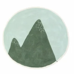 New Muskhane Tapis Pasu Montagne en feutre | Bleu