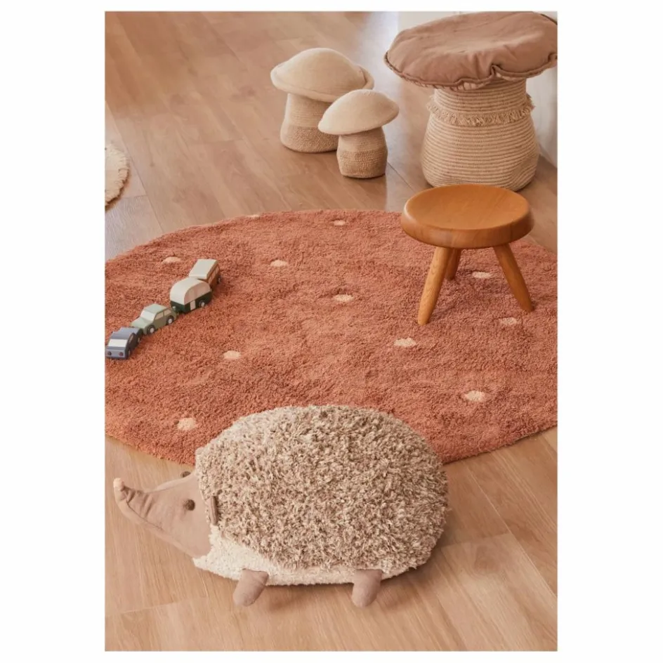 Lorena Canals Tapis rond Dot | Terracotta