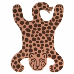 New Tapis tufté Safari Léopard 160x118 cm | Enfant Tapis|Tapis Enfant