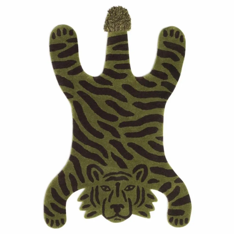 Ferm Living Kids Tapis tufté Safari Tigre 160x120 cm ||Enfant Tapis|Tapis Enfant