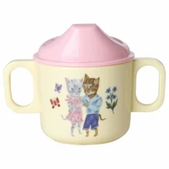 Rice Tasses Et Gobelets D'Apprentissage|Premiers Repas*Tasse d'apprentissage en mélamine Chats - x Nathalie Lété |